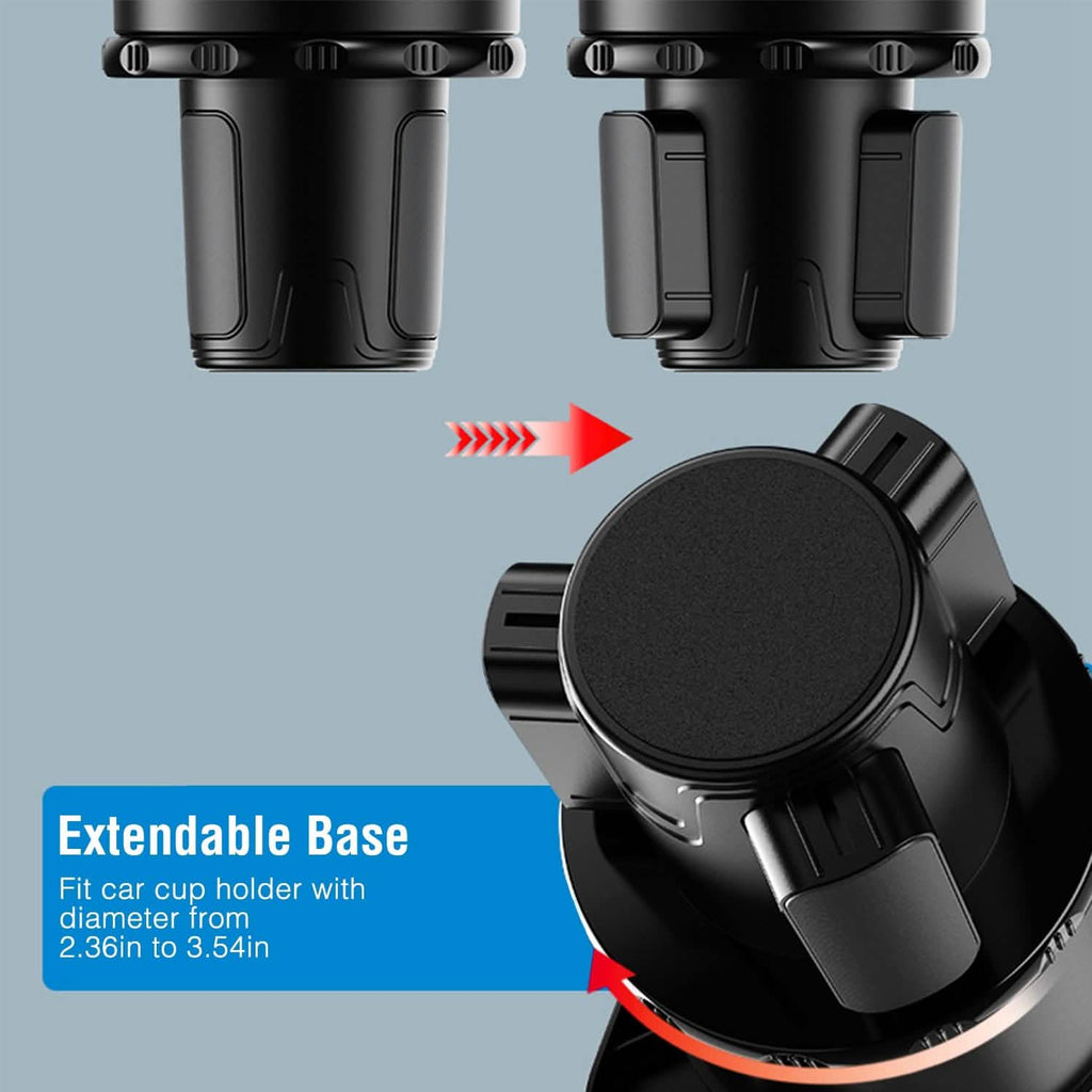 Support de montage multifonctionnel pour porte-gobelet avec plateau détachable