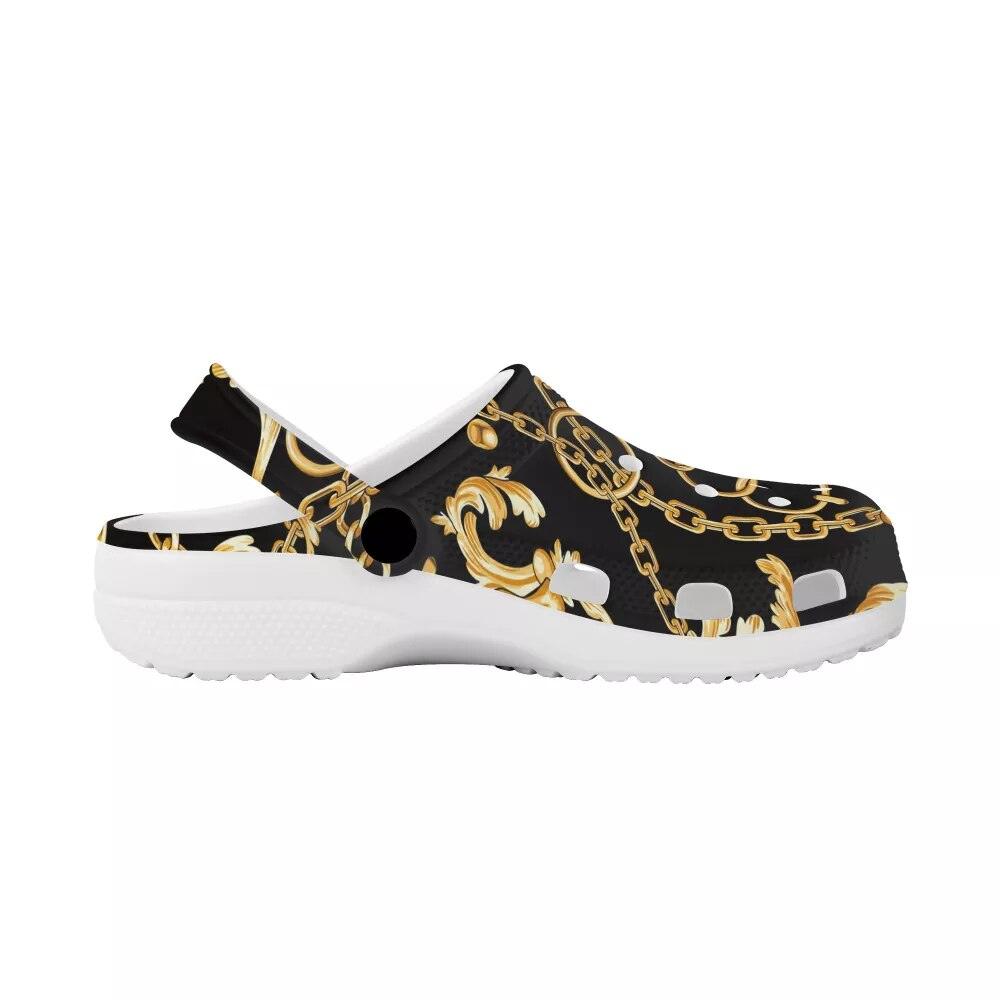 Sandales Imprimé Champignon Femme Été Antidérapantes Chaussures à Trous Sabots en Caoutchouc Jardin Plage Claquettes Plates Tendance Sabots pour Femmes Chaussures Antidérapantes