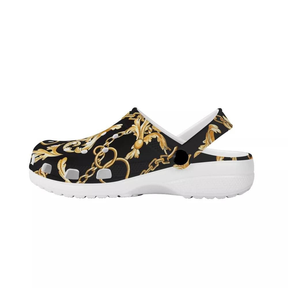 Sandales Imprimé Champignon Femme Été Antidérapantes Chaussures à Trous Sabots en Caoutchouc Jardin Plage Claquettes Plates Tendance Sabots pour Femmes Chaussures Antidérapantes