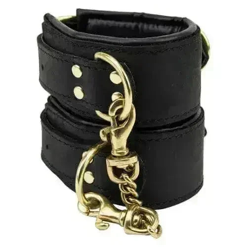 Menottes fines en nubuck noir