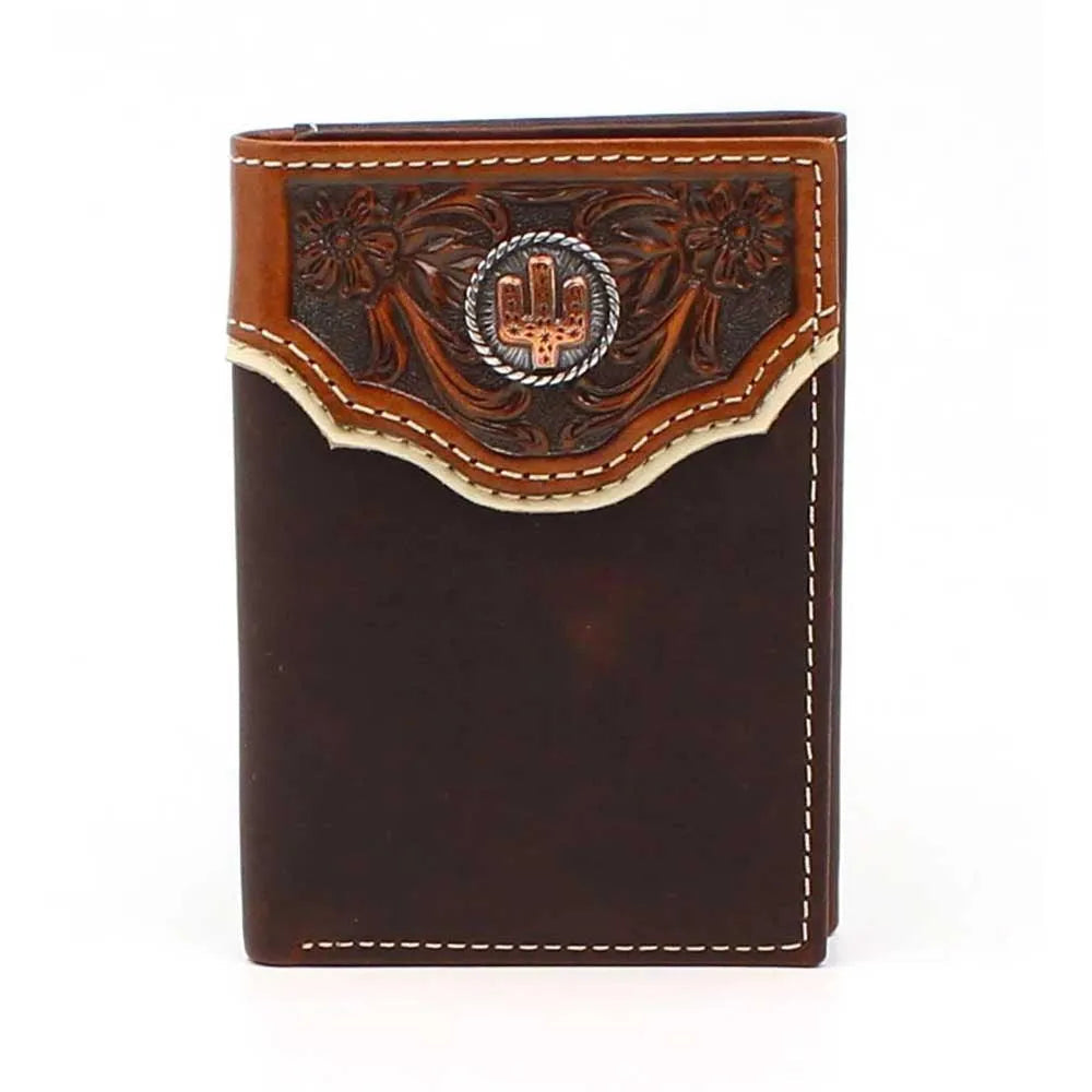 Portefeuille homme à trois volets Nocona Cactus Concho