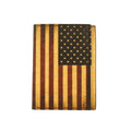Portefeuille Nocona Trifold Vintage Drapeau des États-Unis en cuir