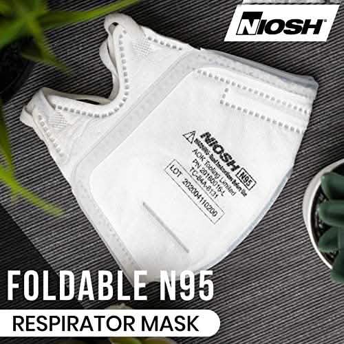 Masque de protection respiratoire pliant N95