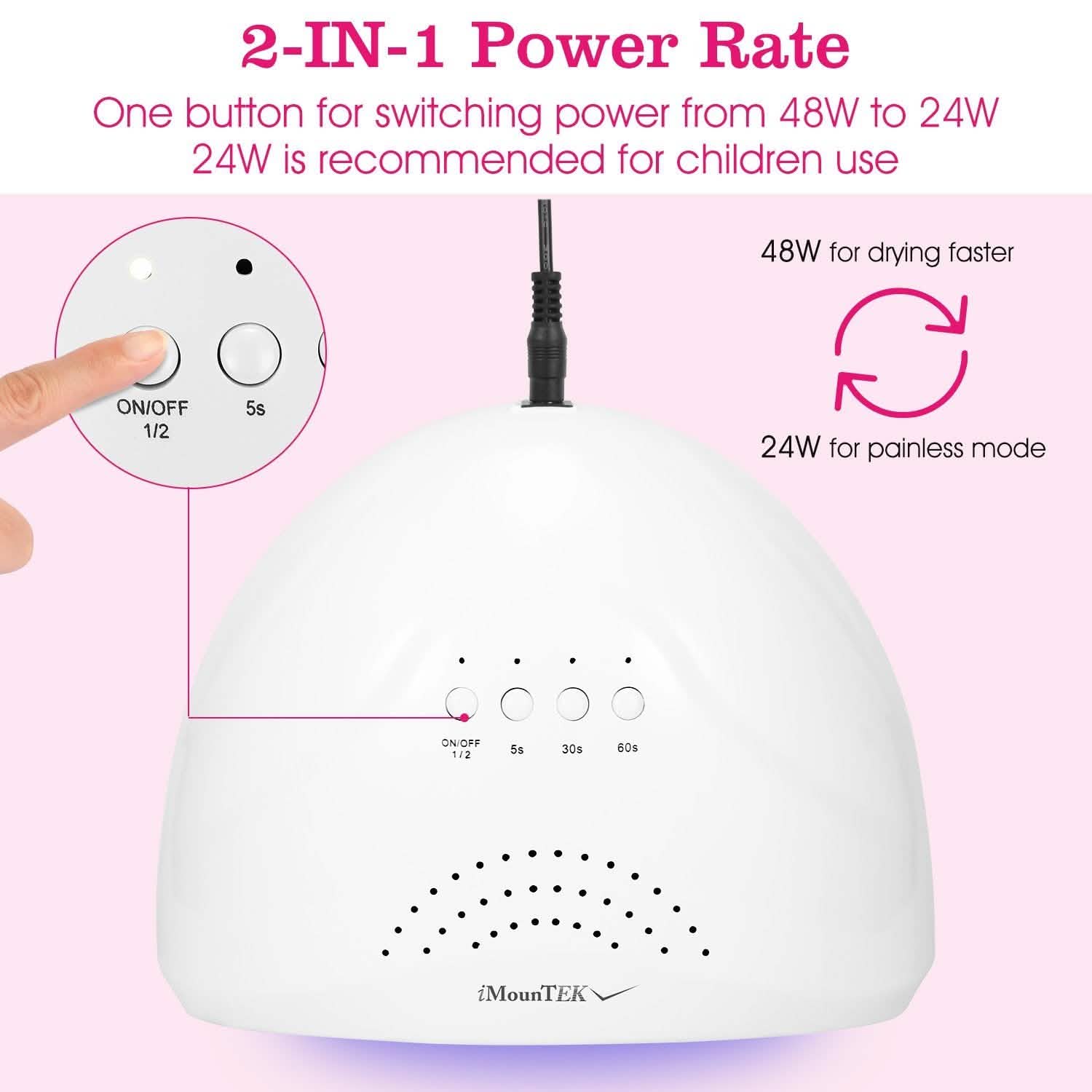 Lampe UV LED Sèche-ongles 48W/24W