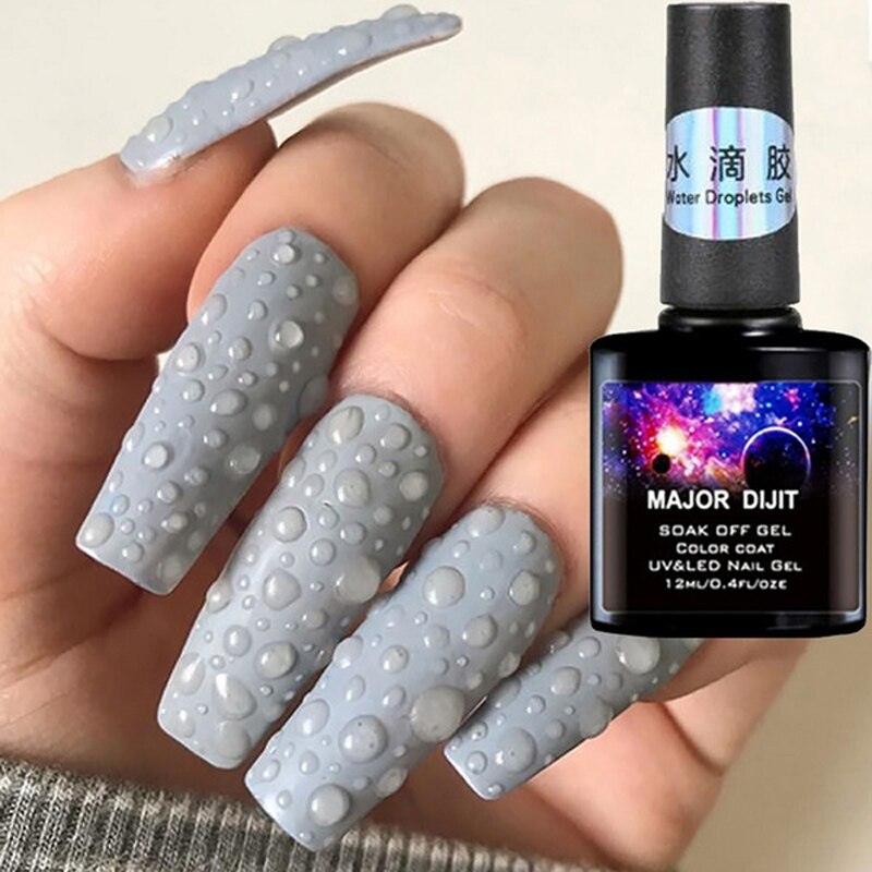Vernis Gel Ongles Tendance Gouttes d'Eau UV Décoration Nail Art Mode Design Luxe pour Filles et Femmes Gel Ongles Tendance