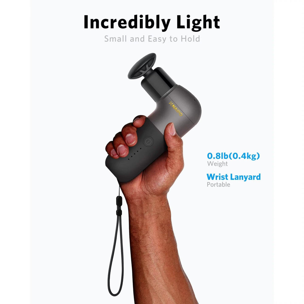 Pistolet de massage Naipo Mini Masseur musculaire profond avec poignée ergonomique