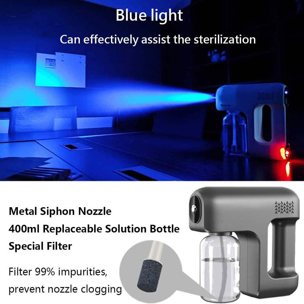 Pulvérisateur automatique de brume fine avec lumière bleue