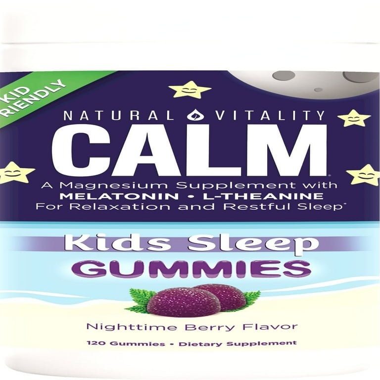 Natural Vitality Calm Enfants Nuit Baies 120 Gummies