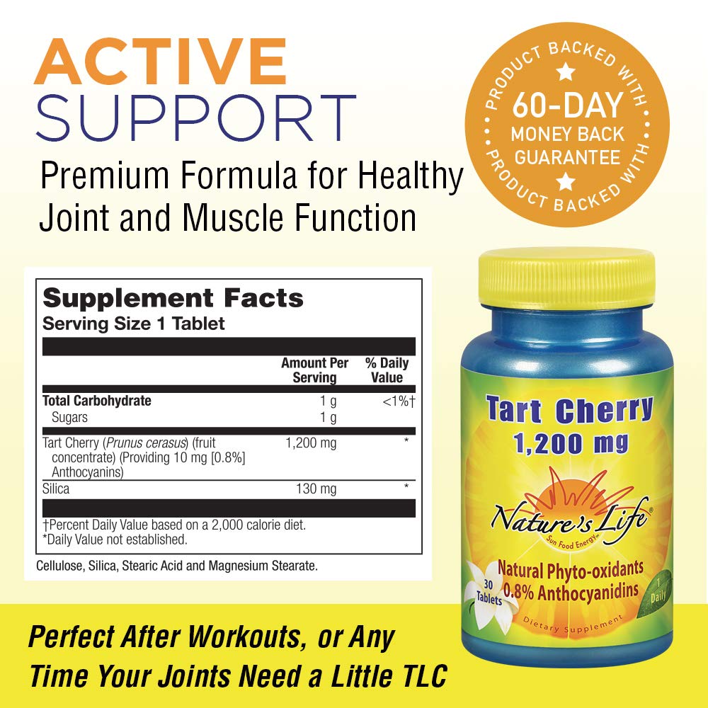 Nature's Life Cerise Acerola 1200mg 30 Comprimés