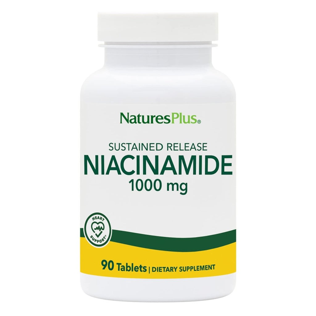 Natures Plus - Niacinamide à libération prolongée 1000 mg - 90 comprimés