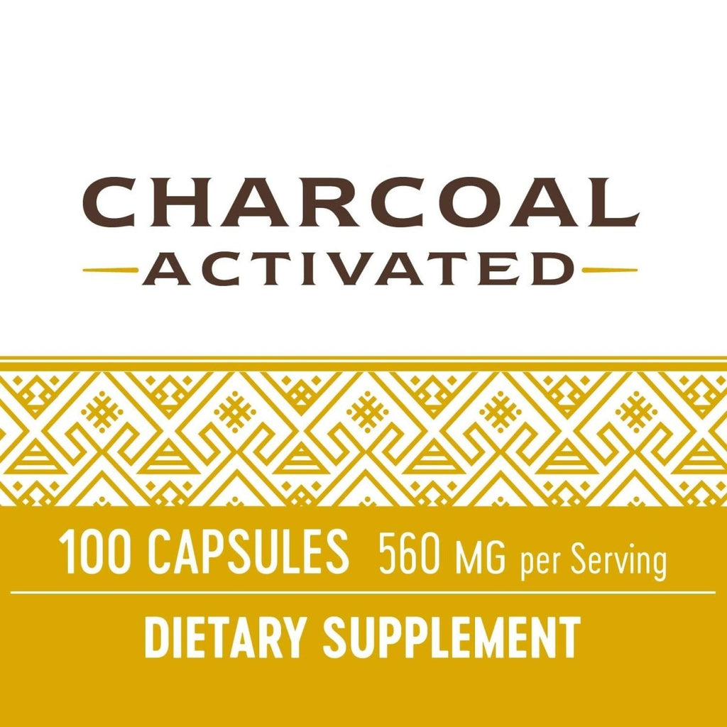 Complément de charbon actif Nature's Way sans gluten 100 gélules