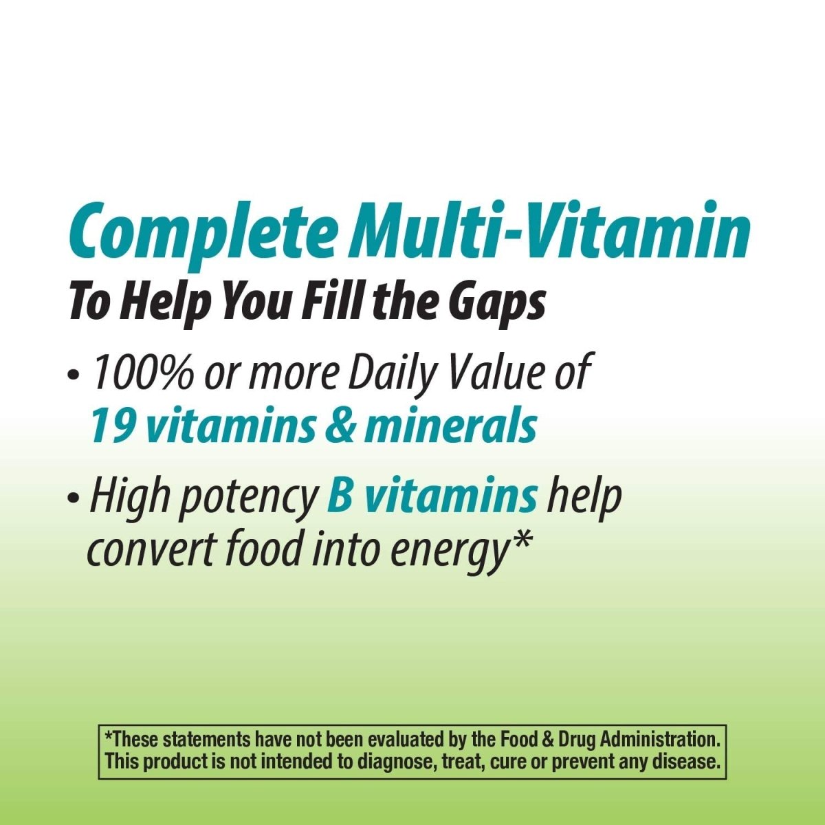 Nature's Way Alive! Garden Goodness Men's Multivitamin, One Serving of Veggies and Fruits, High Potency B-Vitamins, 60 Tablets