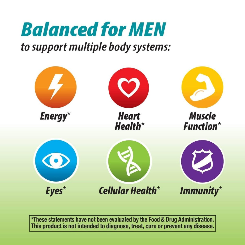 Nature's Way Alive! Garden Goodness Men's Multivitamin, One Serving of Veggies and Fruits, High Potency B-Vitamins, 60 Tablets