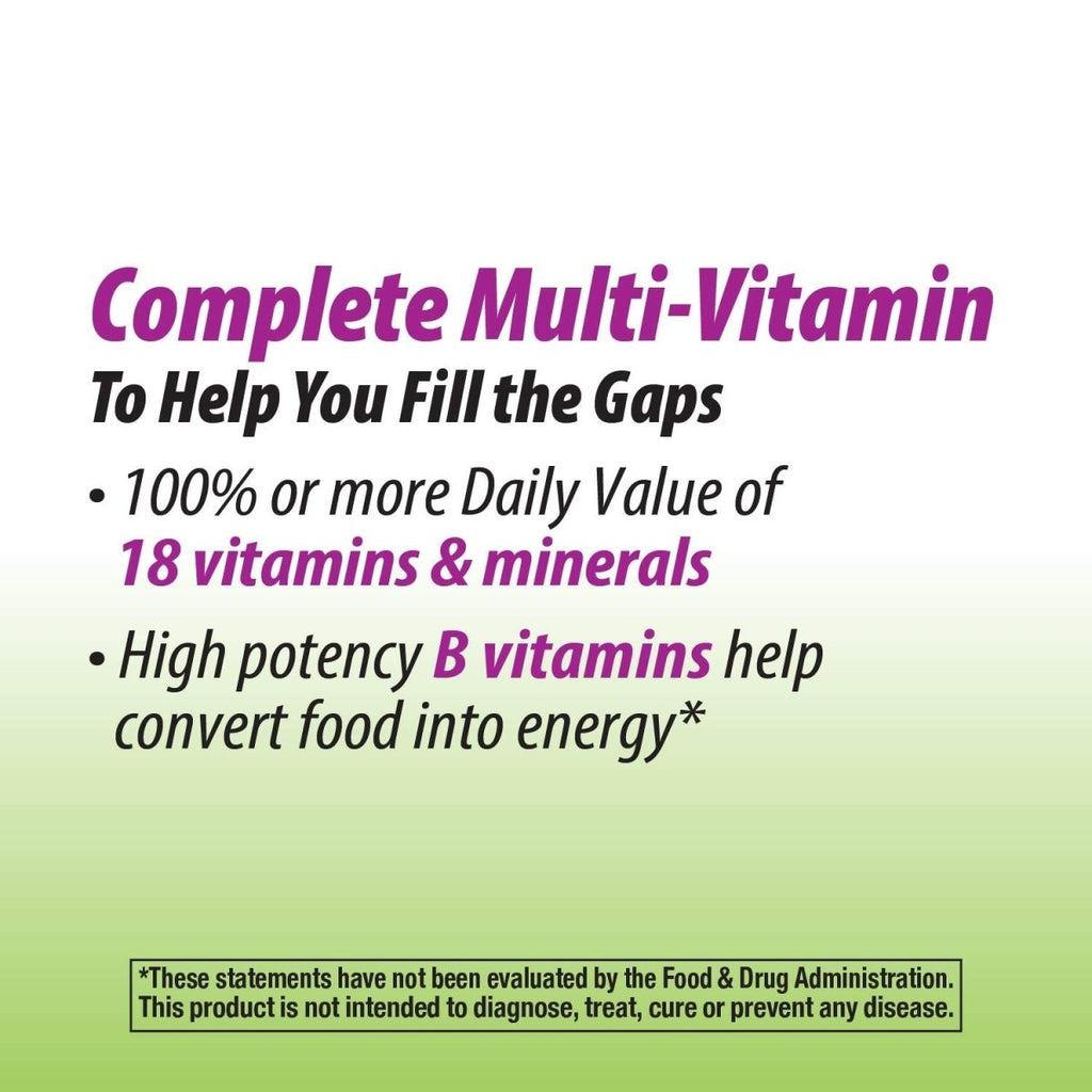 Nature's Way Alive! Garden Goodness Multivitamin for Women, 1 Serving Veggies & Fruits, with Organic Kale, High Potency B-Vitamins, 60 Tablets