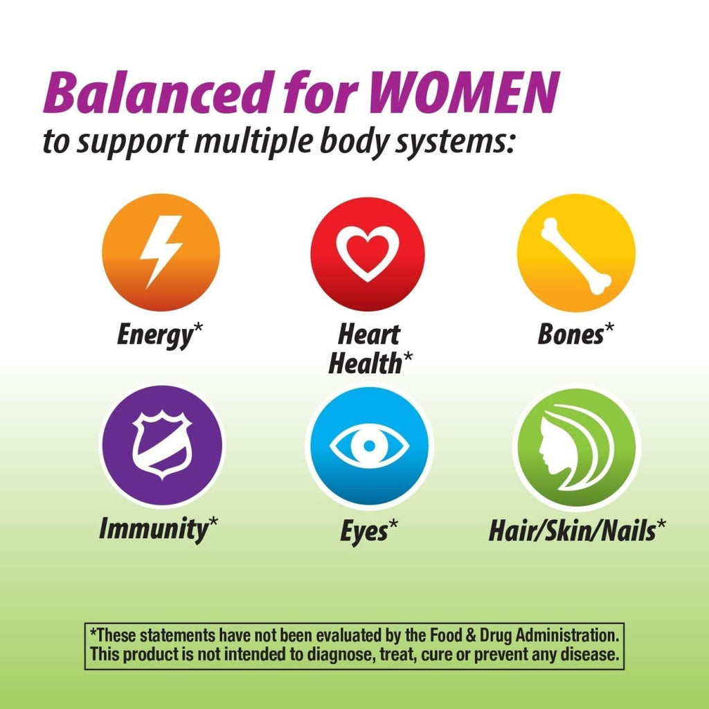 Nature's Way Alive! Garden Goodness Multivitamin for Women, 1 Serving Veggies & Fruits, with Organic Kale, High Potency B-Vitamins, 60 Tablets