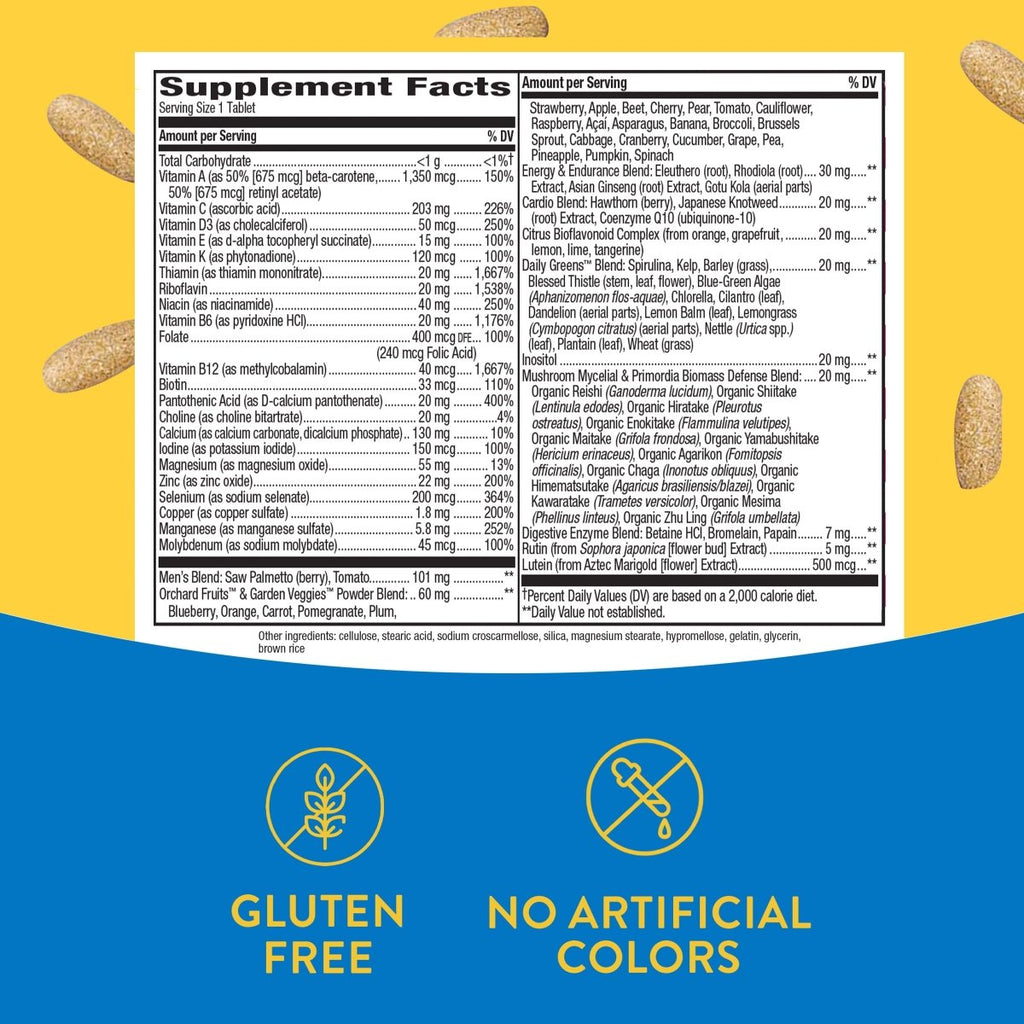 Nature's Way Alive! Multivitamines complètes ultra-puissantes pour hommes, vitamines B à haute dose, métabolisme énergétique, 150 comprimés