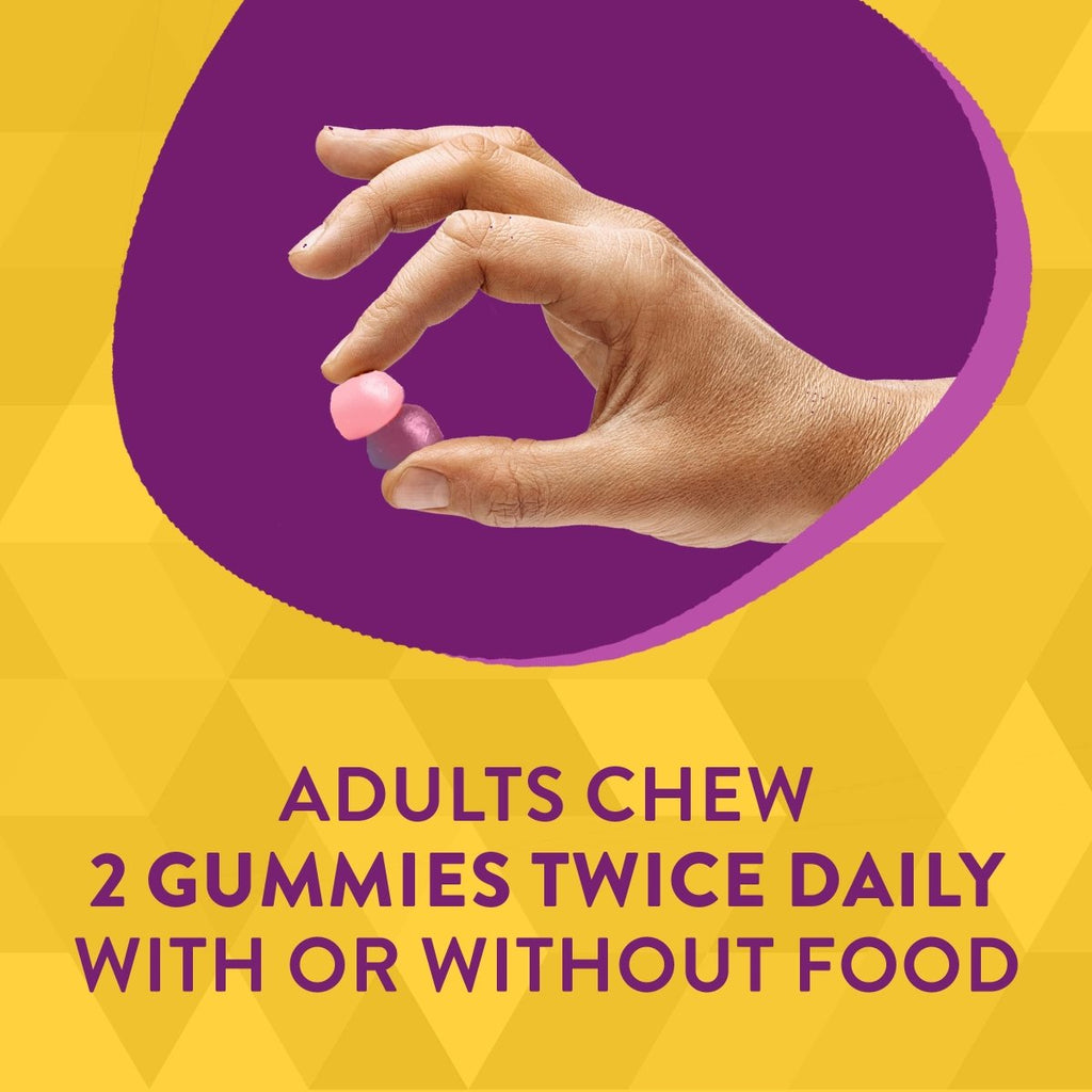 Nature's Way Alive! Premium Calcium + D3 Gummies, Supports Healthy Bones & Muscles, Strawberry and Raspberry Lemonade Flavored, 60 Gummies