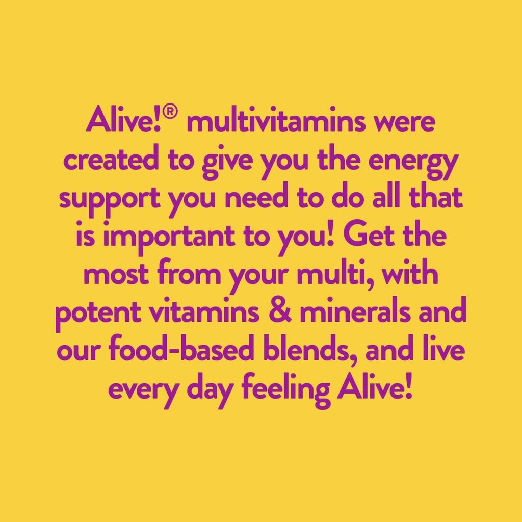 Nature's Way Alive! Women's Ultra Potency Complete Multivitamin, High Potency B-Vitamins, Energy Metabolism, 60 Tablets