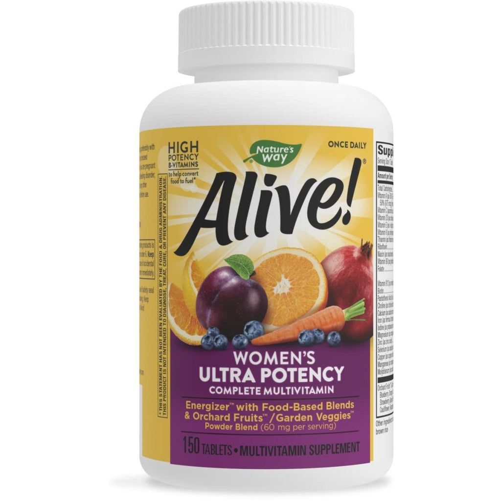 Nature's Way Alive! Vitamines complètes ultra puissantes pour femmes, vitamines B très puissantes pour femmes, métabolisme énergétique, 150 comprimés
