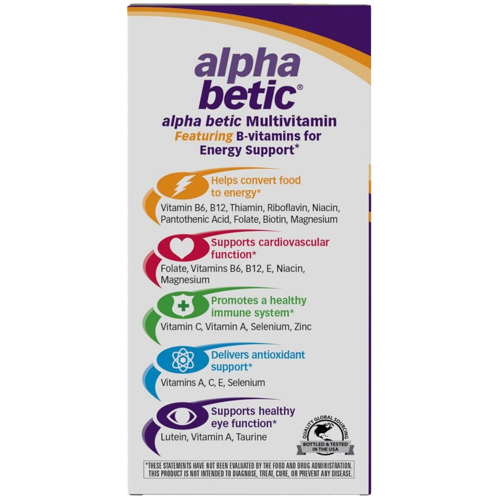 Nature's Way Alpha betic Multivitamines, Soutien Énergétique, 30 Comprimés