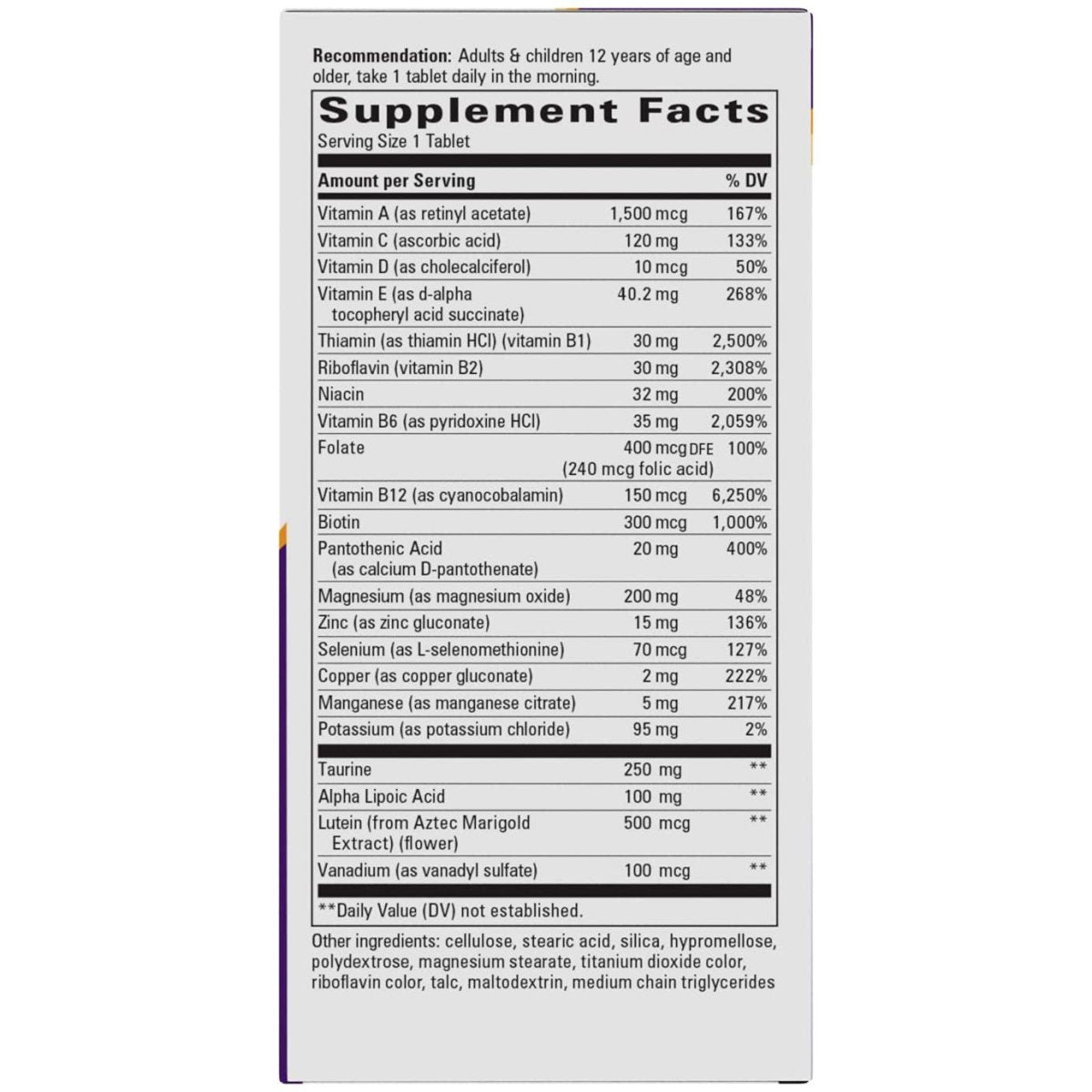 Nature's Way Alpha betic Multivitamines, Soutien Énergétique, 30 Comprimés