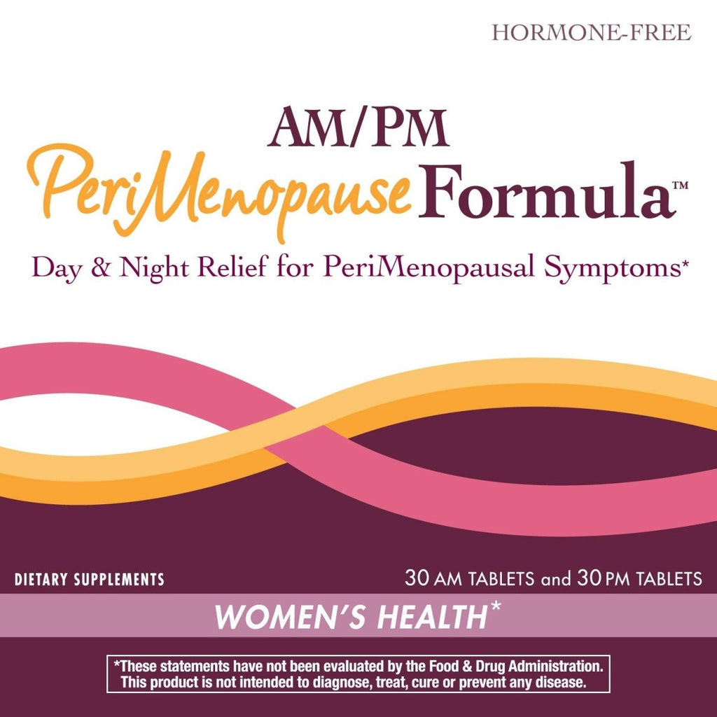 Nature's Way Formule Péri-Ménopause Jour/Nuit - Soulagement sans hormones jour et nuit, 30 comprimés AM et 30 comprimés PM