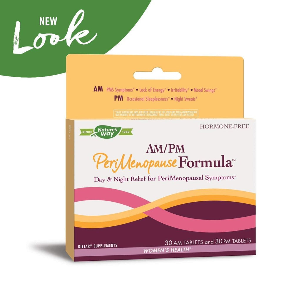 Nature's Way Formule Péri-Ménopause Jour/Nuit - Soulagement sans hormones jour et nuit, 30 comprimés AM et 30 comprimés PM