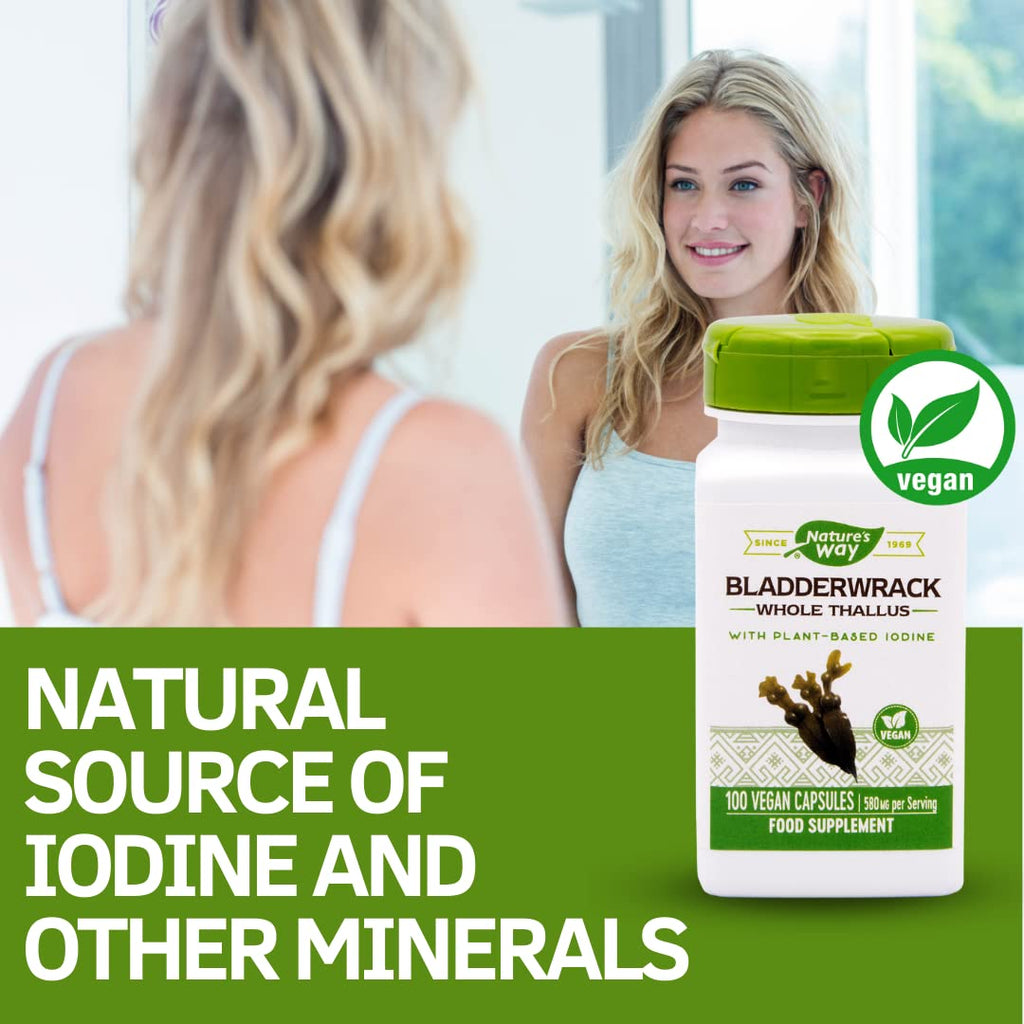 Varech vésiculeux Nature's Way - 100 gélules végétariennes