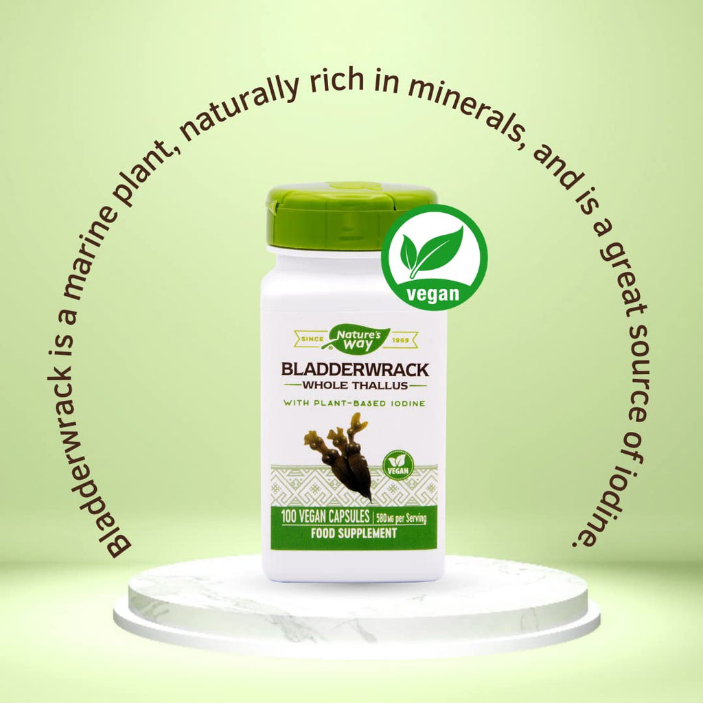 Varech vésiculeux Nature's Way - 100 gélules végétariennes