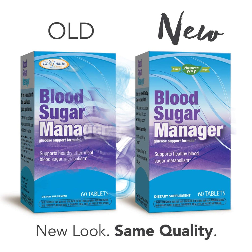 Nature's Way Blood Sugar Manager, formule de soutien du glucose, 60 capsules