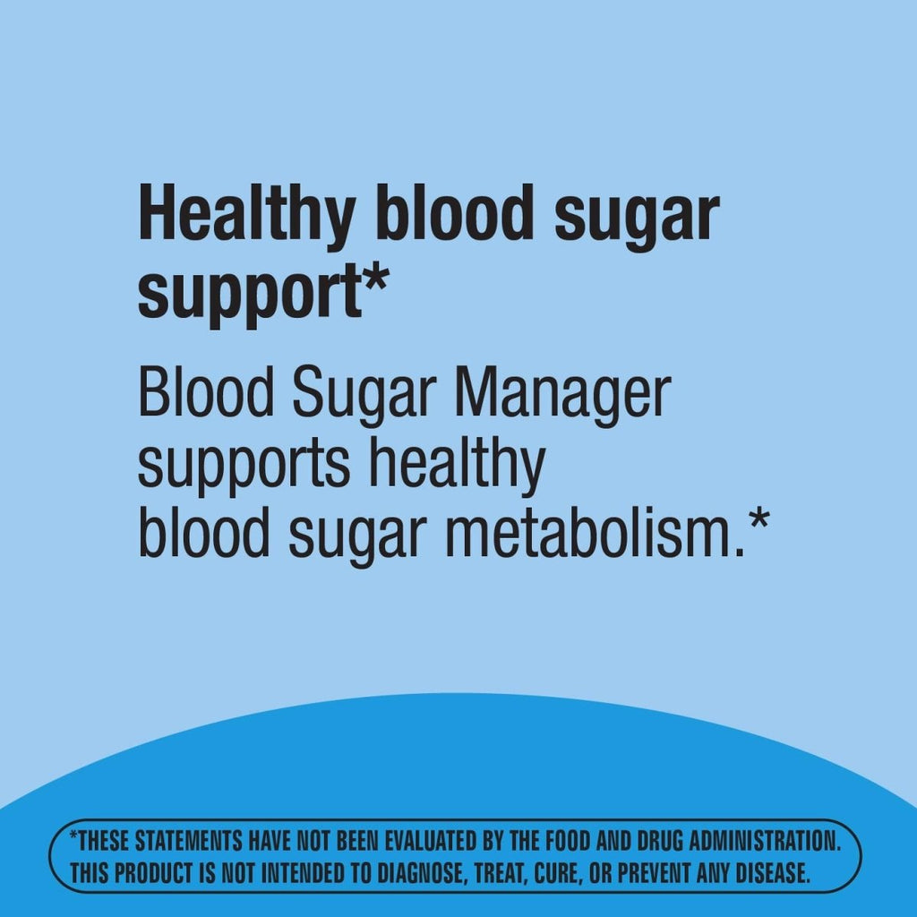 Nature's Way Blood Sugar Manager, formule de soutien du glucose, 60 capsules