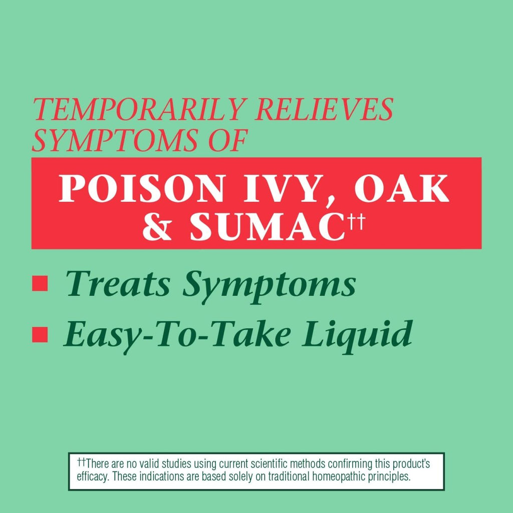 Nature's Way Boericke & Tafel Oral Ivy Liquide, Traitement du Sumac Vénéneux et du Chêne Empoisonné, Soulage les Démangeaisons et les Brûlures, 1 fl. oz