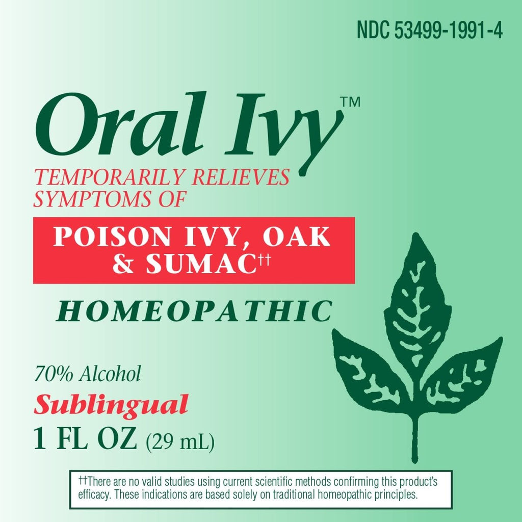Nature's Way Boericke & Tafel Oral Ivy Liquide, Traitement du Sumac Vénéneux et du Chêne Empoisonné, Soulage les Démangeaisons et les Brûlures, 1 fl. oz