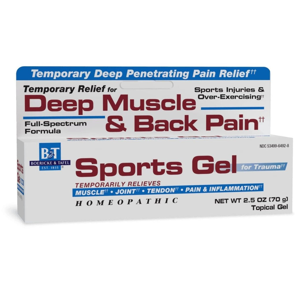Nature's Way Boericke & Tafel Sports Gel, soulagement des douleurs et inflammations musculaires profondes, articulaires, tendineuses et dorsales, homéopathique, 70,8 g