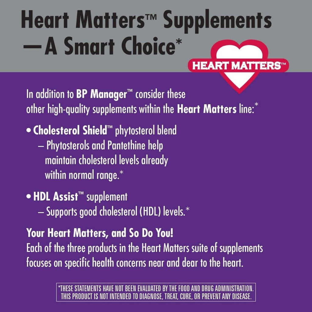 Nature's Way BP Manager Supports Healthy Blood Pressure, 90 Count