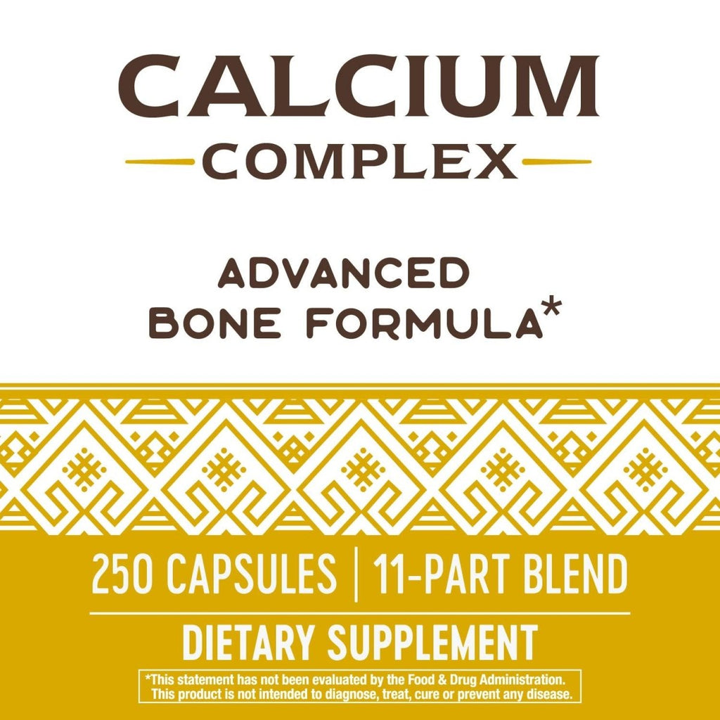 Nature's Way Calcium Complex Advanced Bone Formula, Helps Maintain Normal Bone Density and Development, 250 Capsules