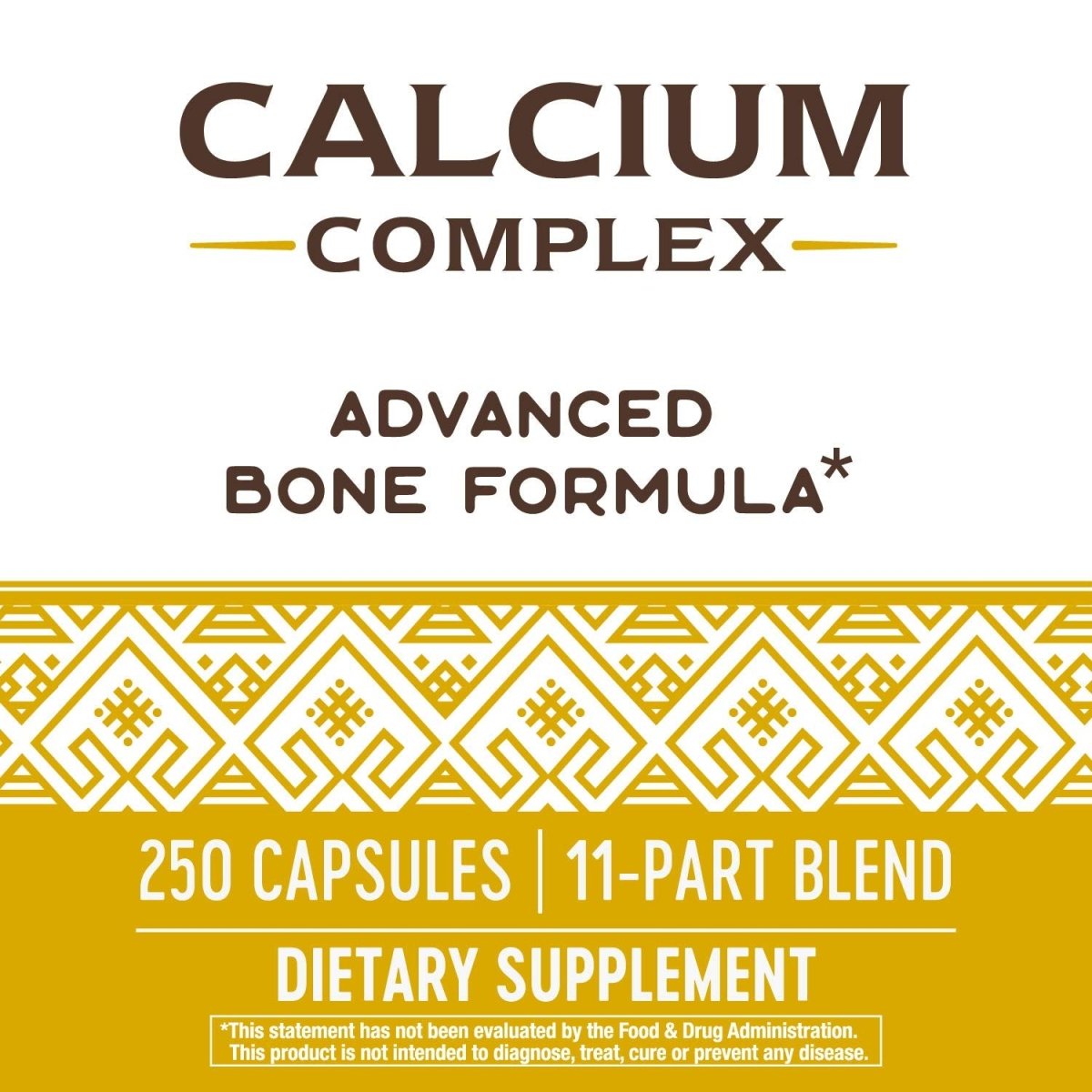 Nature's Way Calcium Complex Advanced Bone Formula, Helps Maintain Normal Bone Density and Development, 250 Capsules