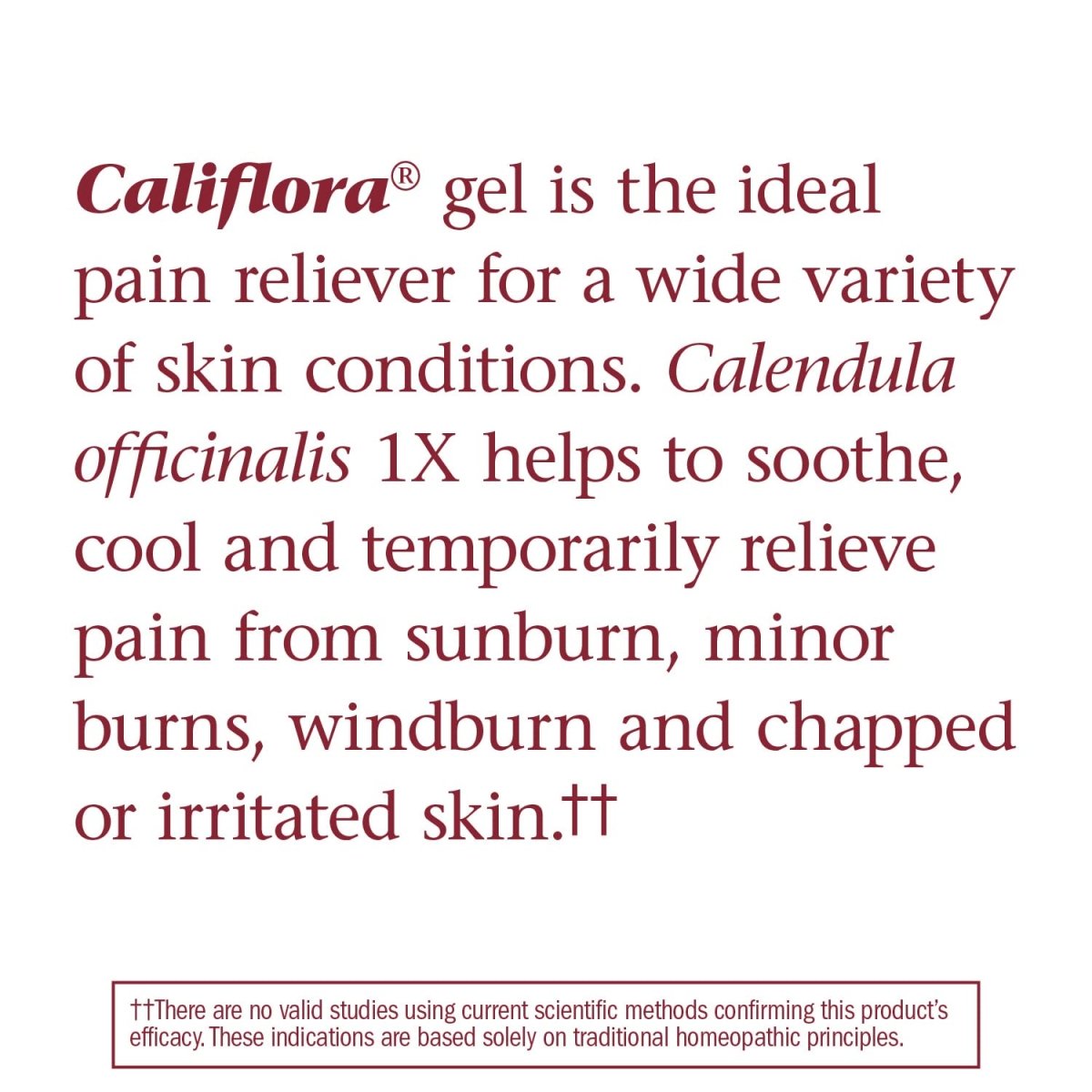 Nature's Way Califlora Gel de Calendula, soulage temporairement les coups de soleil, les brûlures causées par le vent et la peau gercée, 78 g