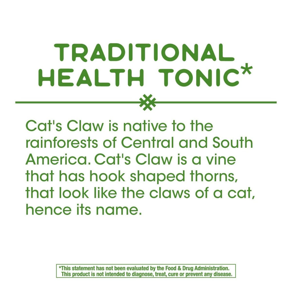Nature's Way Cat's Claw Bark, Traditional Health Tonic, 1,455mg per serving, 100 Capsules