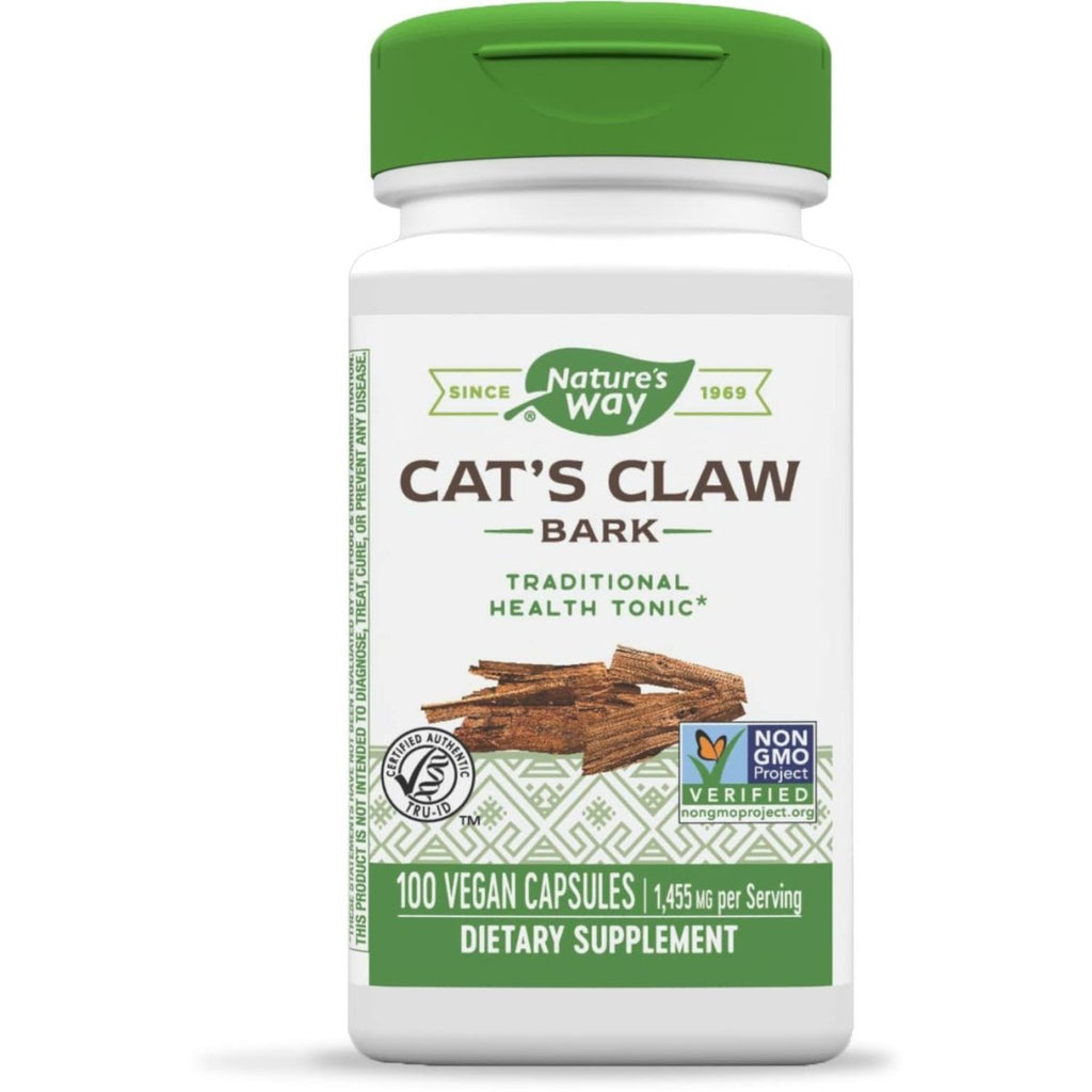 Nature's Way Cat's Claw Bark, Traditional Health Tonic, 1,455mg per serving, 100 Capsules