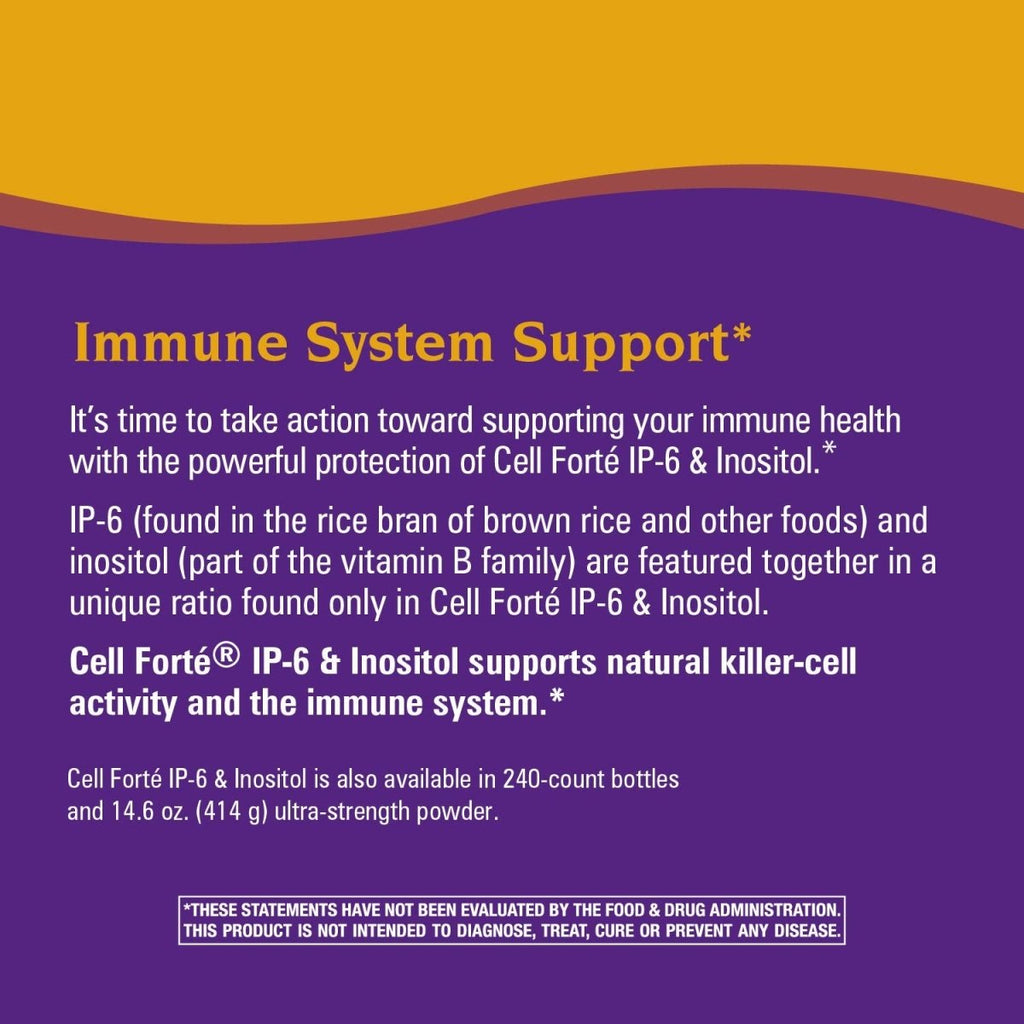 Nature's Way Cell Fort IP-6 & Inositol supports natural killer-cell activity, 120 Vcaps