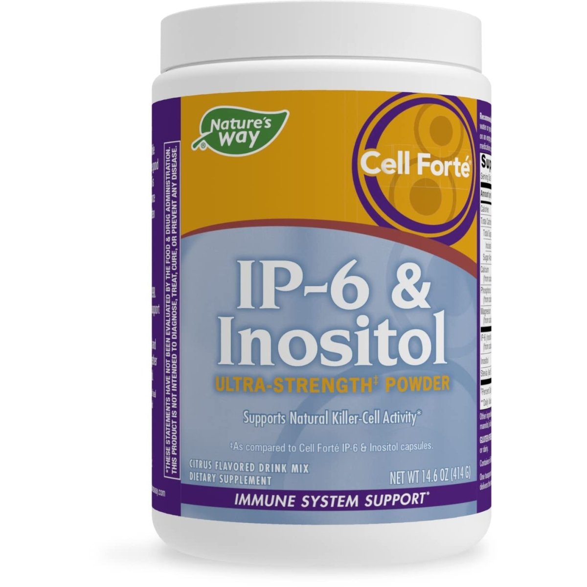 Nature's Way Cell Fort® IP-6 & Inositol Ultra-Strength™ Poudre Saveur Agrumes - 413,9 g