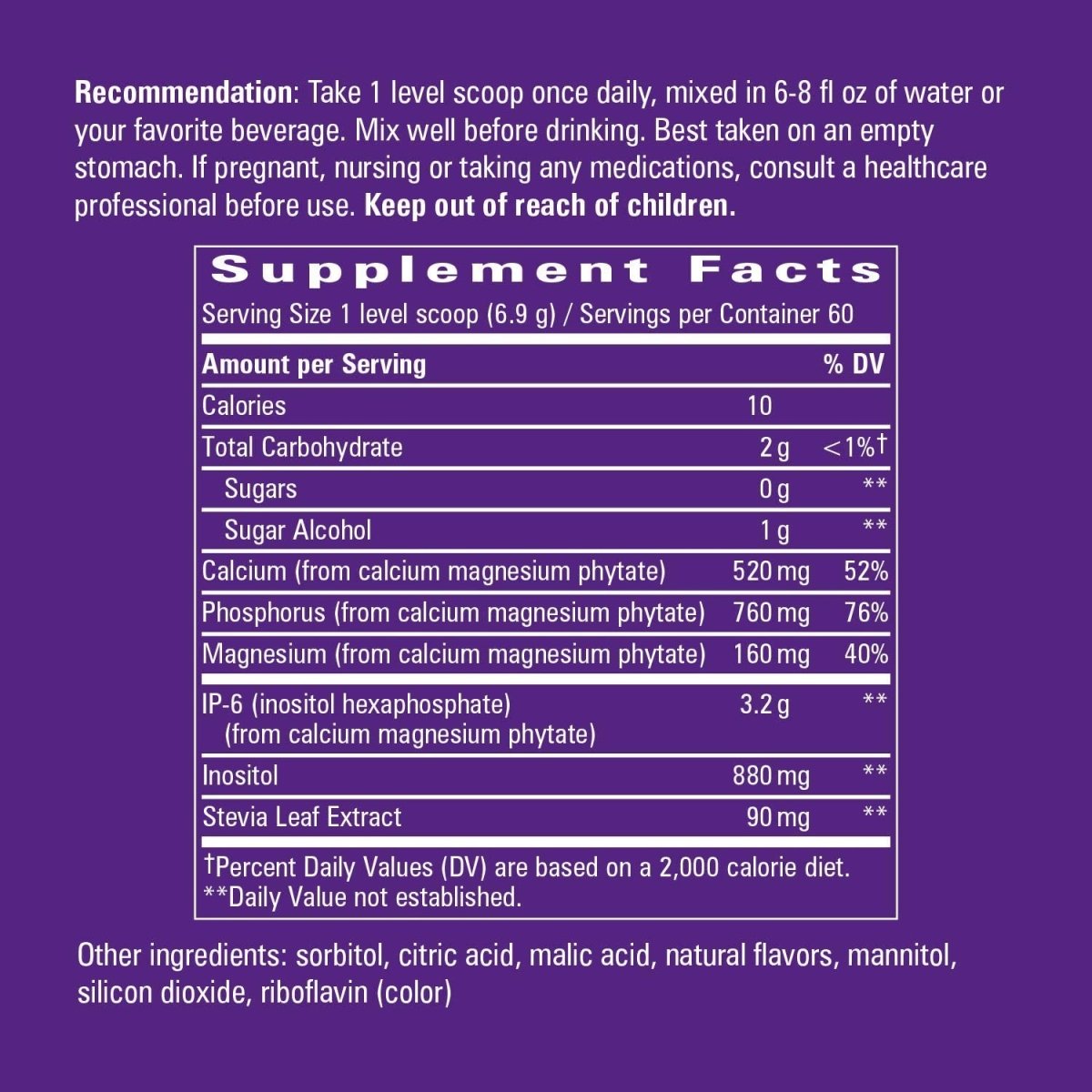 Nature's Way Cell Fort® IP-6 & Inositol Ultra-Strength™ Poudre Saveur Agrumes - 413,9 g