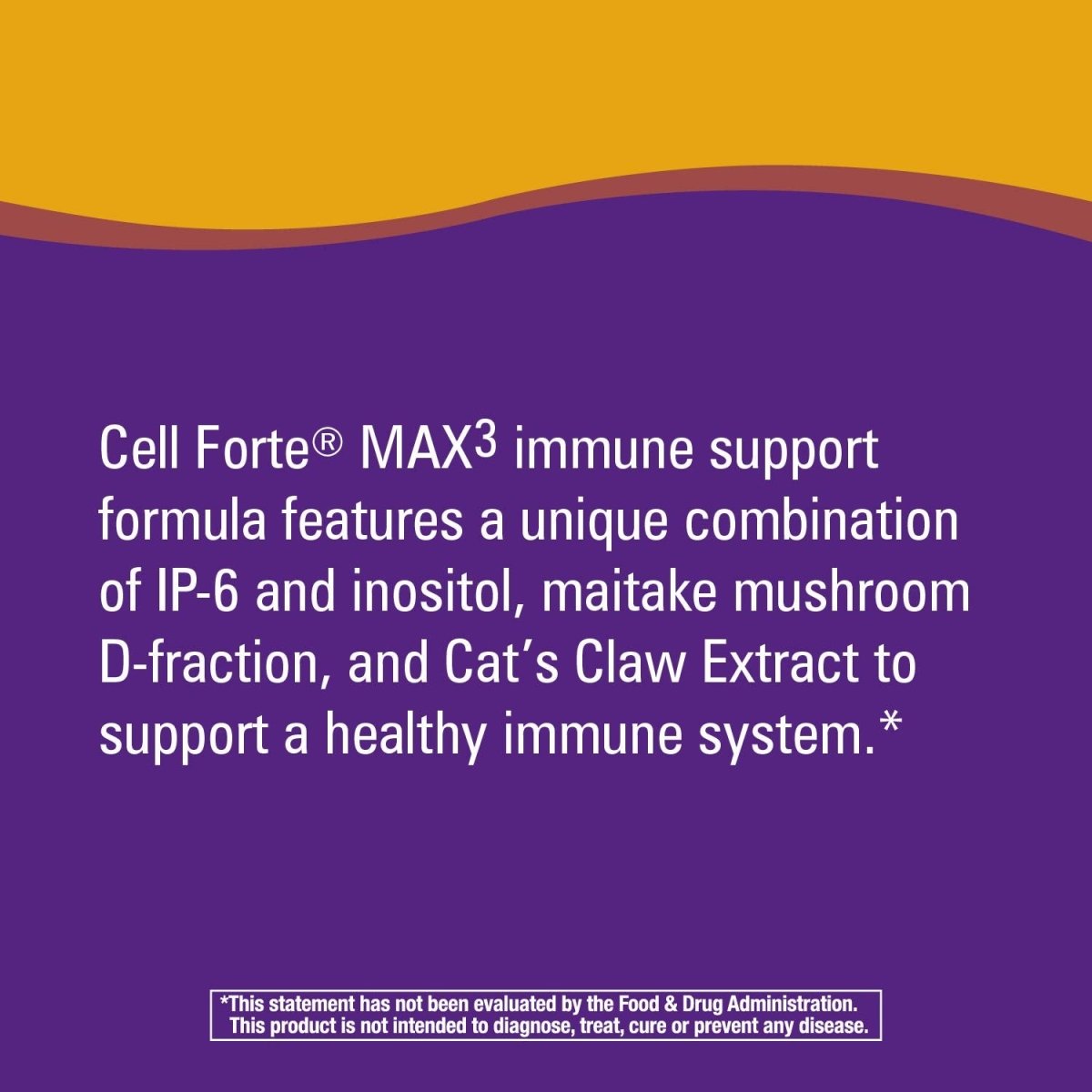 Nature's Way Cell Fort MAX3 IP-6 & Inositol with Maitake & Cat's Claw, Immune Support and Natural Killer-Cell Activity,120 Capsules