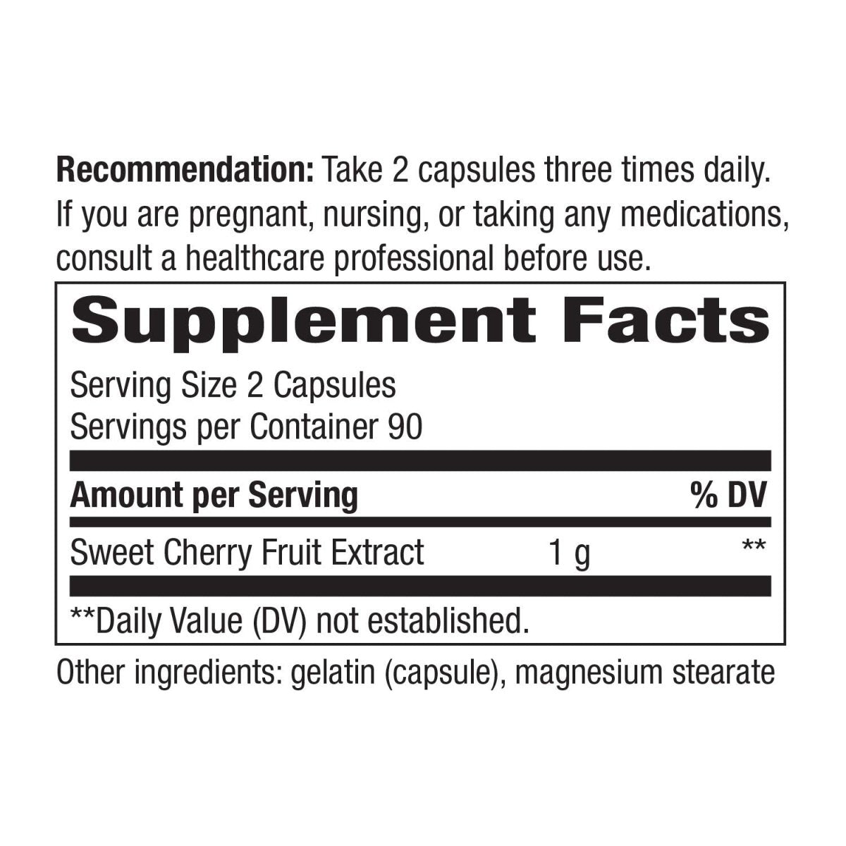 Extrait de cerise Nature's Way 180 capsules