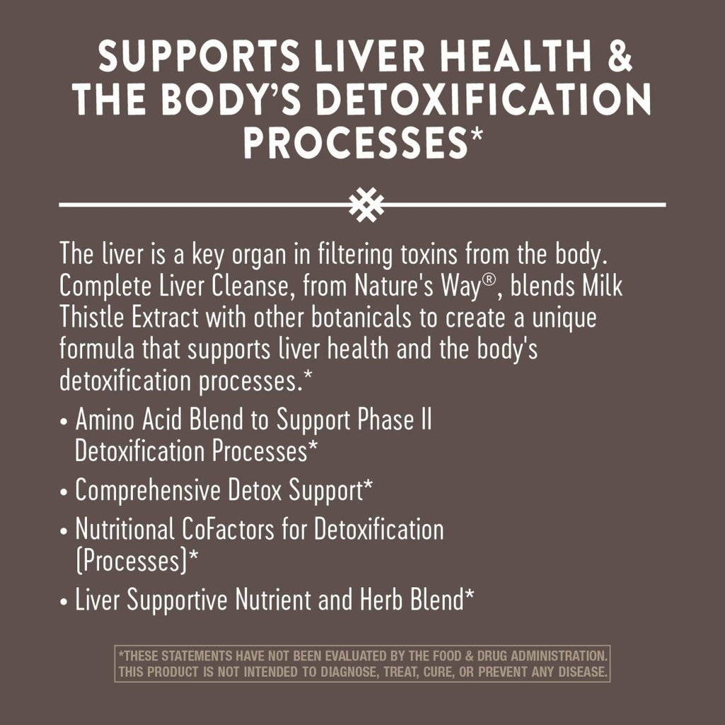 Nature's Way Complete Liver Cleanse, Supports Liver Health, 84 Capsules