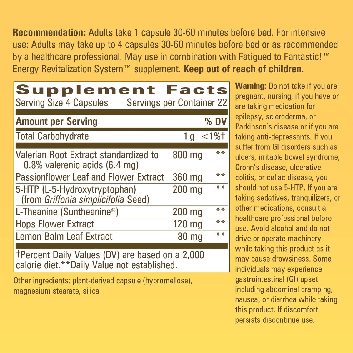 Nature's Way Fatigued to Fantastic! Formule de sommeil revitalisante - 90 gélules