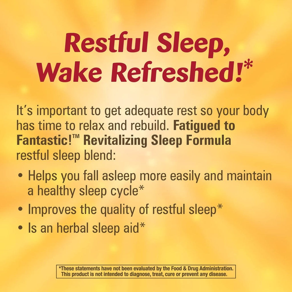 Nature's Way Fatigued to Fantastic! Formule de sommeil revitalisante - 90 gélules