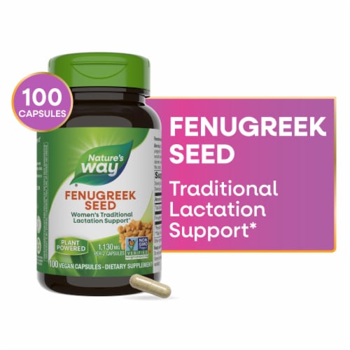Nature's Way Graines de fenugrec 100 Vcaps - Lot de 2