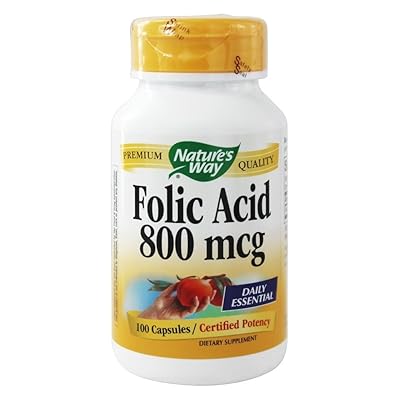 Nature's Way Acide Folique 800mcg 100 Gélules